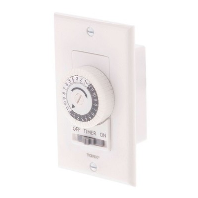NSi 701B 24 Hour Mechanical in-Wall Time Switch, 20 Amps, White