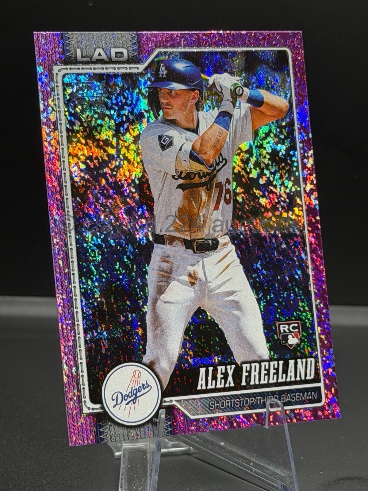 2026 TOPPS MLB - Alex Freeland - Pink Holo Foil #74 RC LA Dodgers