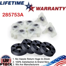 4 Washer Motor Coupler Coupling Metal Insert for Whirlpool Kenmore Roper 285753A