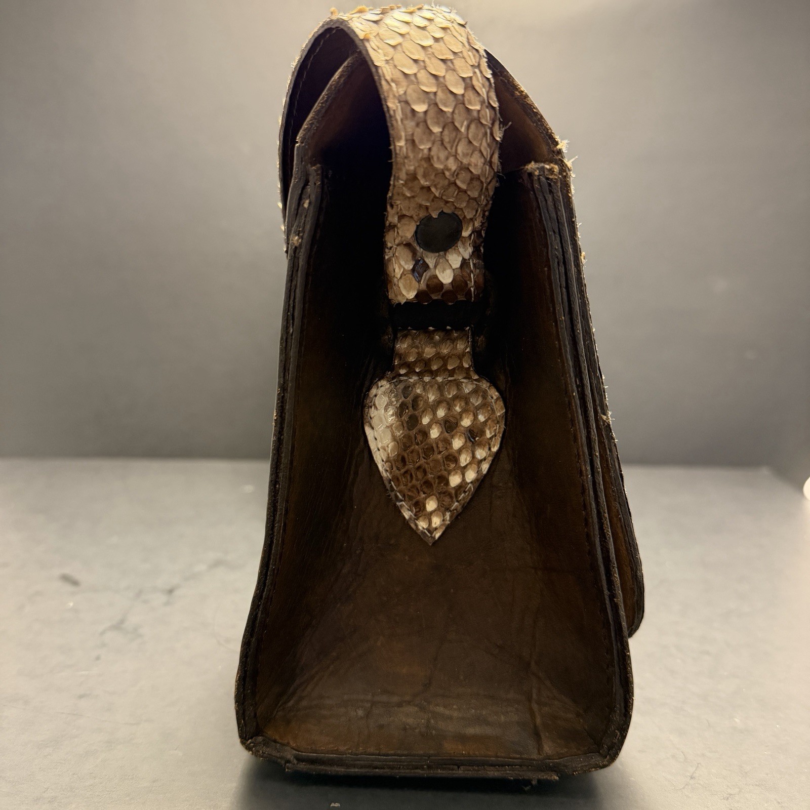 Genuine Scaled Python Patchwork Exotic Leather St… - image 4