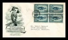 DR JIM STAMPS US NATIONAL CAPITAL SESQUICENTENNIAL FDC BLOCK ARTMASTER COVER