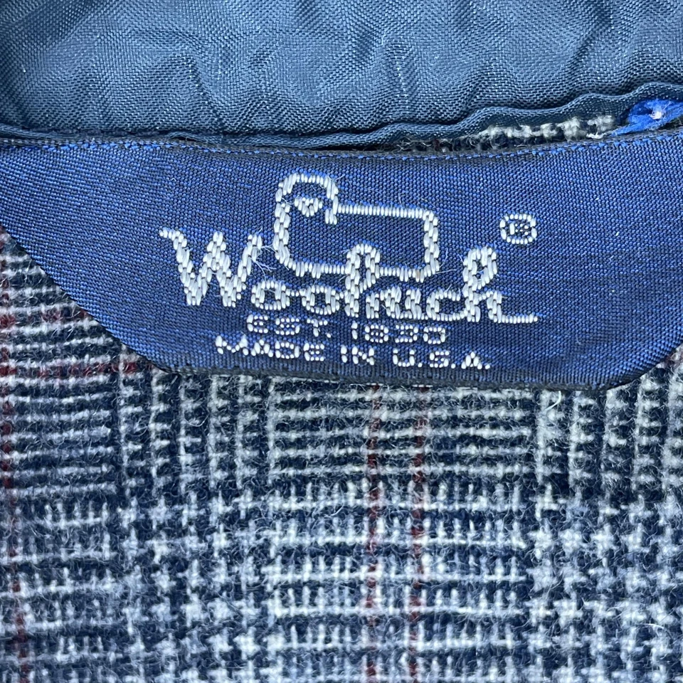 Vintage Woolrich Shirt Men Size 2XL Preppy Western Wool Blend Plaid Button USA - Image 4 of 4