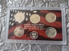 U.S. Mint 2004 50 State Quarters Silver Proof Set 25C .900 Fine
