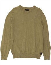 REPLAY Mens Crew Neck Jumper Sweater Medium Green Cotton BY12