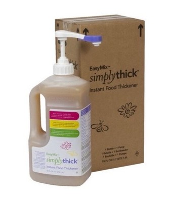 SimplyThick Easy Mix Food & Drink Thickener Unflavored 55oz/1.6 Liter Bottle