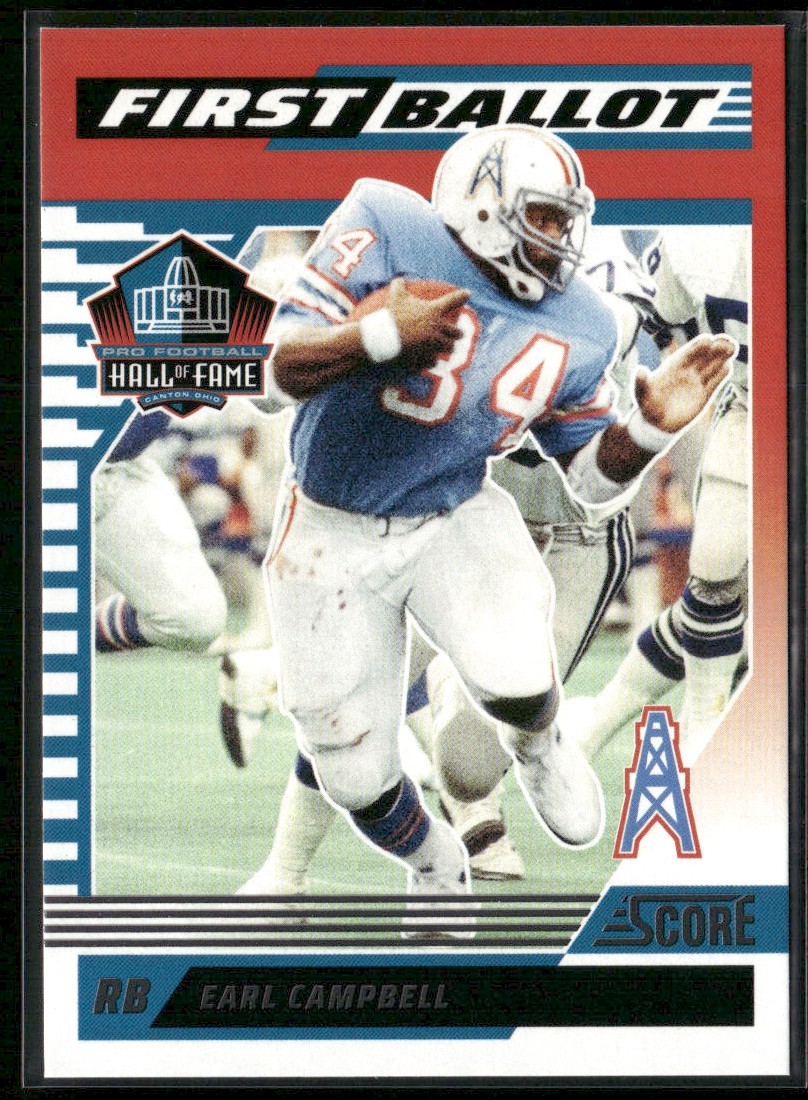 2025 PANINI SCORE FIRST BALLOT EARL CAMPBELL HOUSTON OILERS #2 | eBay