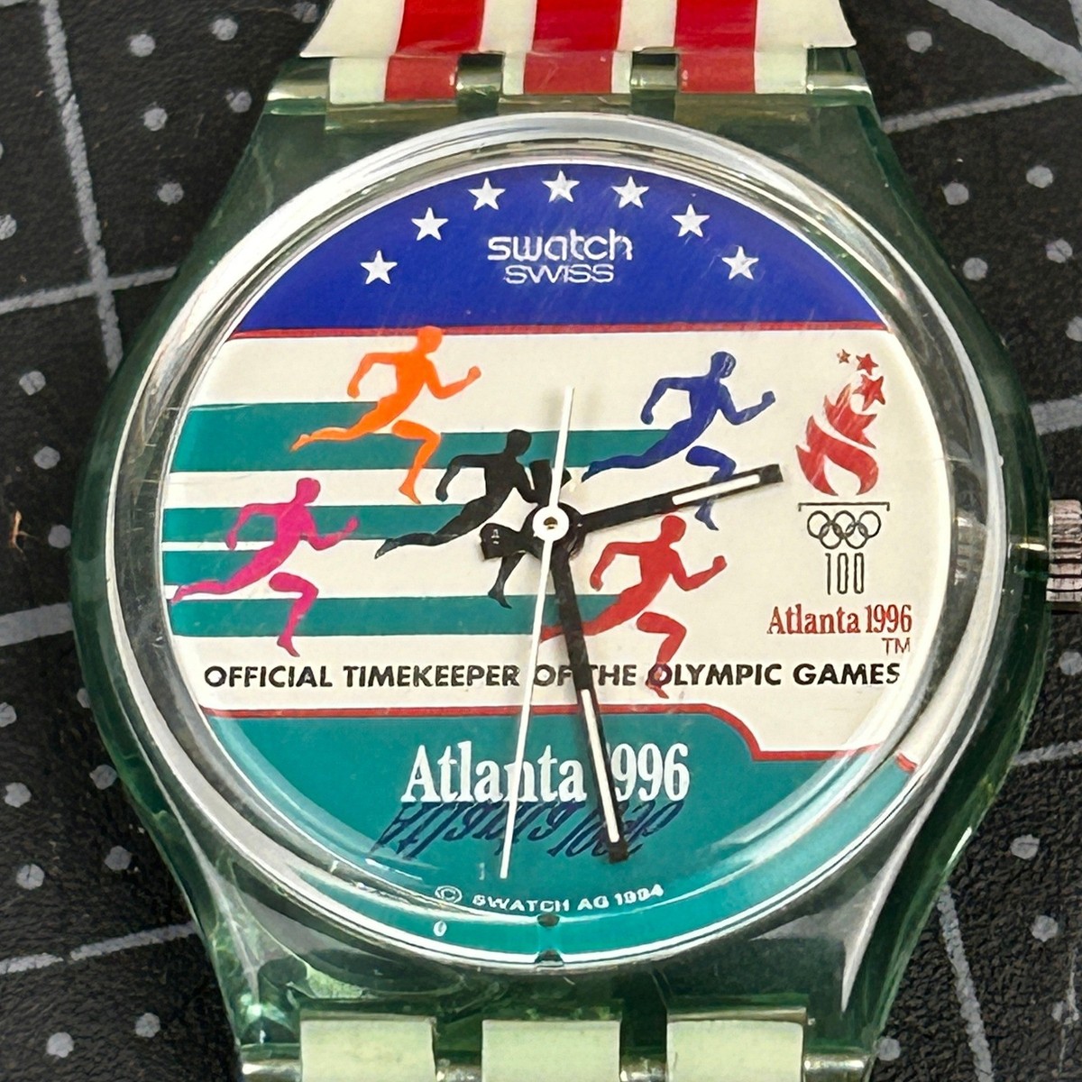 Swatch Swiss Quartz Atlanta 1996 Olympic Games Official Watch w