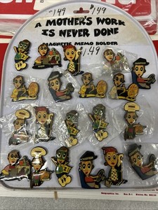 Vintage Refrigerator Magnets - A Mother's Work Is Never Done Magnets 20 pcs.