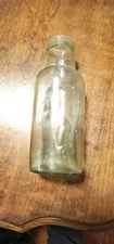 Vintage J K & S W Clear Bottle Milk Bottle Antique Wide Mountain 2208