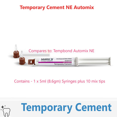 Dental Temporary Cement NE Automix Crown Bridge Cement, Eugenol-free 02/28