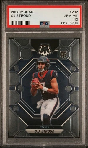 2023 Panini Mosaic CJ Stroud RC #292 PSA 10 GEM MINT Texans Rookie