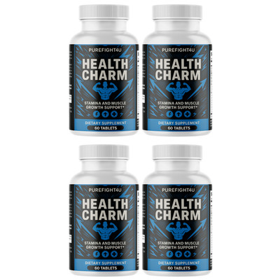 Health Charm Male Vitality, Blood Circulation & Stamina Enhancer - 4 Bottles