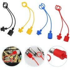 8 Pcs Hydraulic Fitting Coupler Protective Cover Dust Caps for Fittings