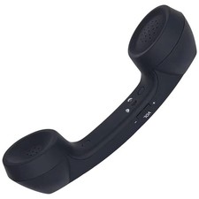 Retro Phone Handset with Wireless Bluetooth and USB Handsets for Cell Black