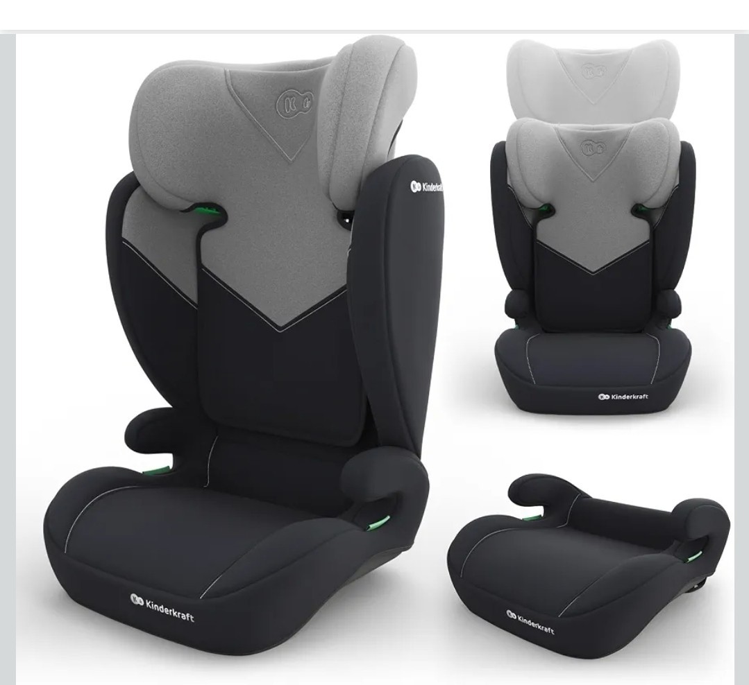 Seggiolino Auto 100-150 cm, Rialzo 2 in 1, Poggiatesta 10 Livelli, Installazione Universale