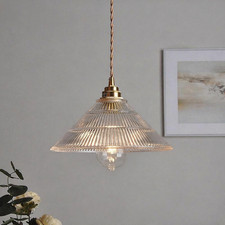 Retro Glass Pendant Lights Kitchen Island Gold Industrial Pendant Light Fixture