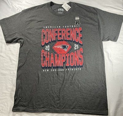 NFL Football New England Patriots 2025 AFC Conference Champions Gray Medium