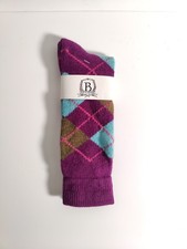 b studio -men's socks - multi color- Cashmere blend - Made in USA **L1*