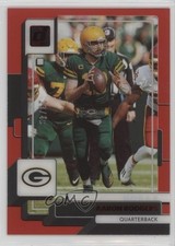 2022 Panini Clearly Donruss Red 23/49 Aaron Rodgers #18 o7m