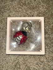 Ladybug Rhinestone Charm, Key Chain, 2 Inch X 2 Inch