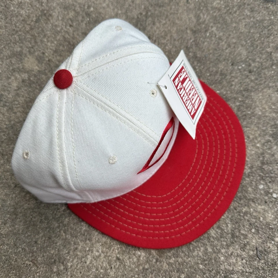 Vintage Cincinnati Reds Annco Fitted Hat Cap 6 7/8 80s 90s USA made throwback  - Image 2 of 4