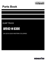 Manuale catalogo ricambi autocarro con cassone ribaltabile Komatsu AFE42-N 630E