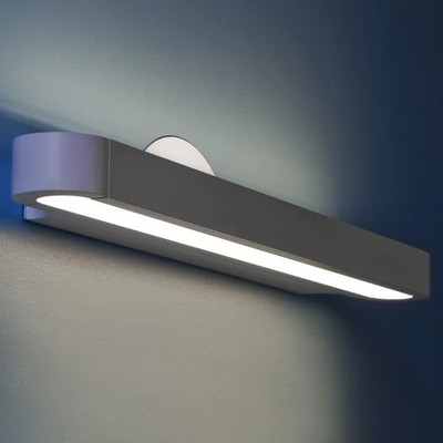Artemide Talo Wall Light Sconce Fixture 48in Non-Dimmable Silver Gray Modern