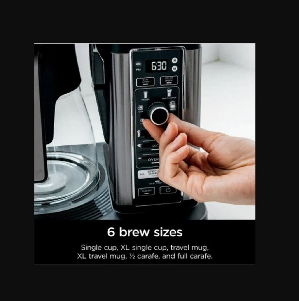 Ninja Specialty Coffee Maker With FoldAway Frother And Glass Carafe