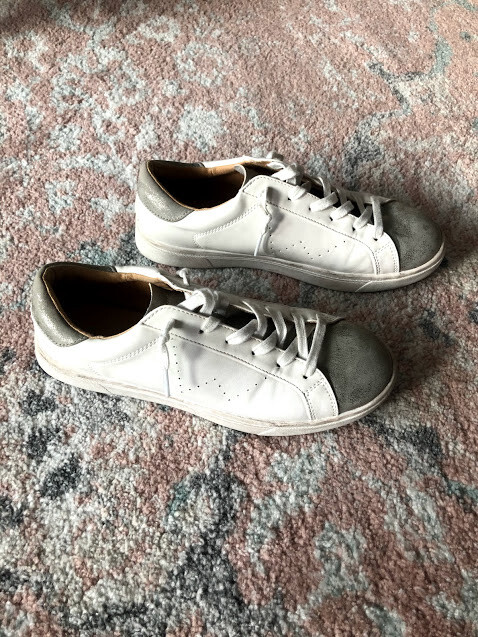 target silver sneakers