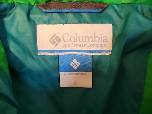Columbia Hooded Puffer Jacket Women Sz Small Teal Green Omni Shield Coat - Picture 3 of 13