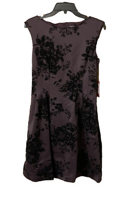 Vince Camuto Womens New $138 Basic Sheath Princess Dress Size 6 S Small Plum NWT