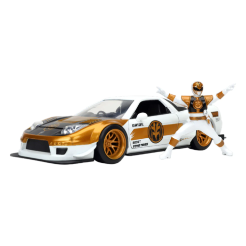 Jada Toys Power Rangers 2002 Honda NSX 1/24 Scale with White Ranger Figure - Picture 1 of 1