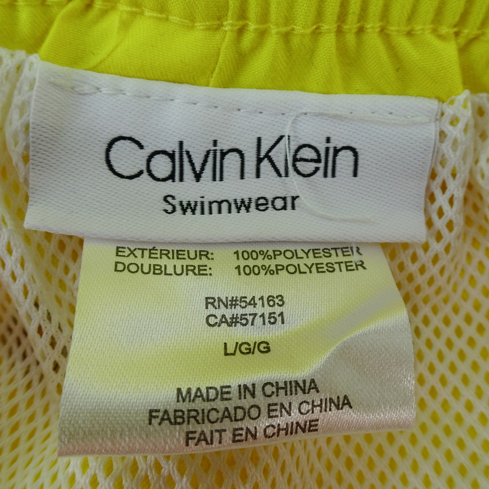 calvin klein swimwear rn#54163 ca#57151