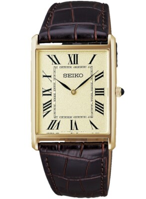 【未使用】SEIKO SSEH020 Seiko Selection x Nano Universe SSEH020 Gold Dial Mens Quartz