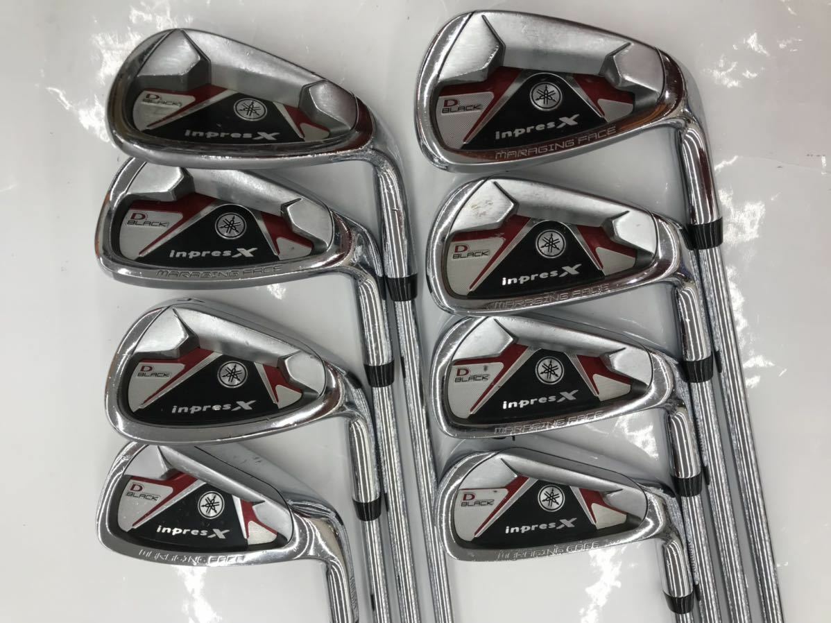 Golf Iron Set Yamaha inpres X D BLACK 2010 N.S Pro 750GH (R) 8pcs