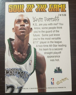 1998-99 Kevin Garnett SkyBox Premium Soul of the Game 