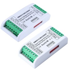 DMX512 9-24V RGB RGBW 3/4 Channels Decoder Controller Use For 5050 RGB LED Strip