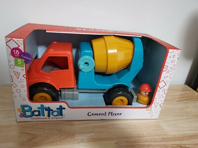 New! 2017 Maison Battat Transport Vehicle Cement Mixer Truck