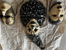 paper mache mask vintage