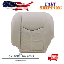 Fits 03-06 Cadillac Escalade Driver Bottom Replacement Leather Seat Cover Tan