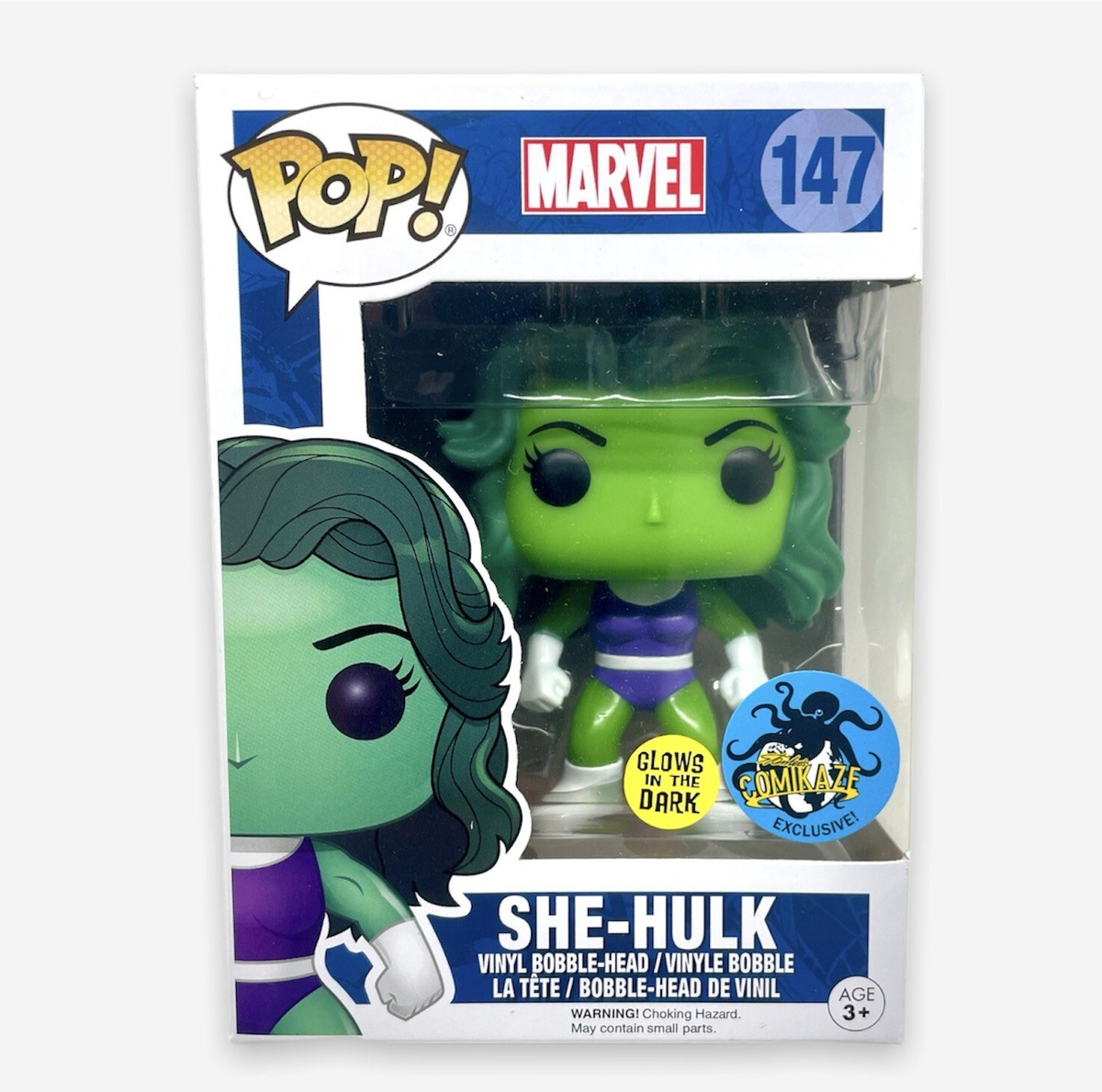 Funko Pop! She-Hulk Glow in The Dark Comicaze 147 SHELF WEAR