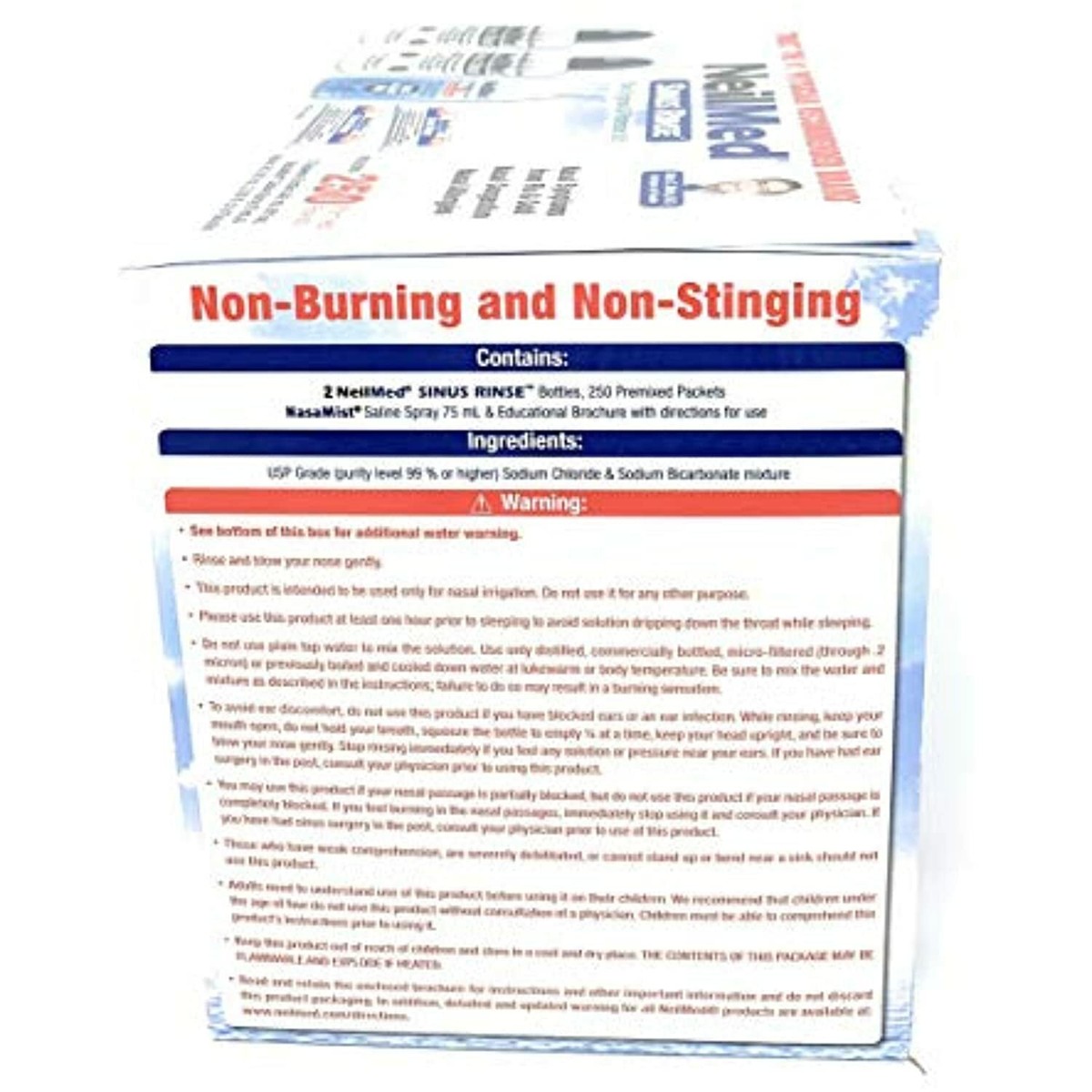 NeilMed Sinus Rinse - 2 Bottles - 250 Premixed Packets,5 Piece Set