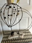 Vintage mid century modern kinetic hot air balloon sculpture with marble base — photo 1