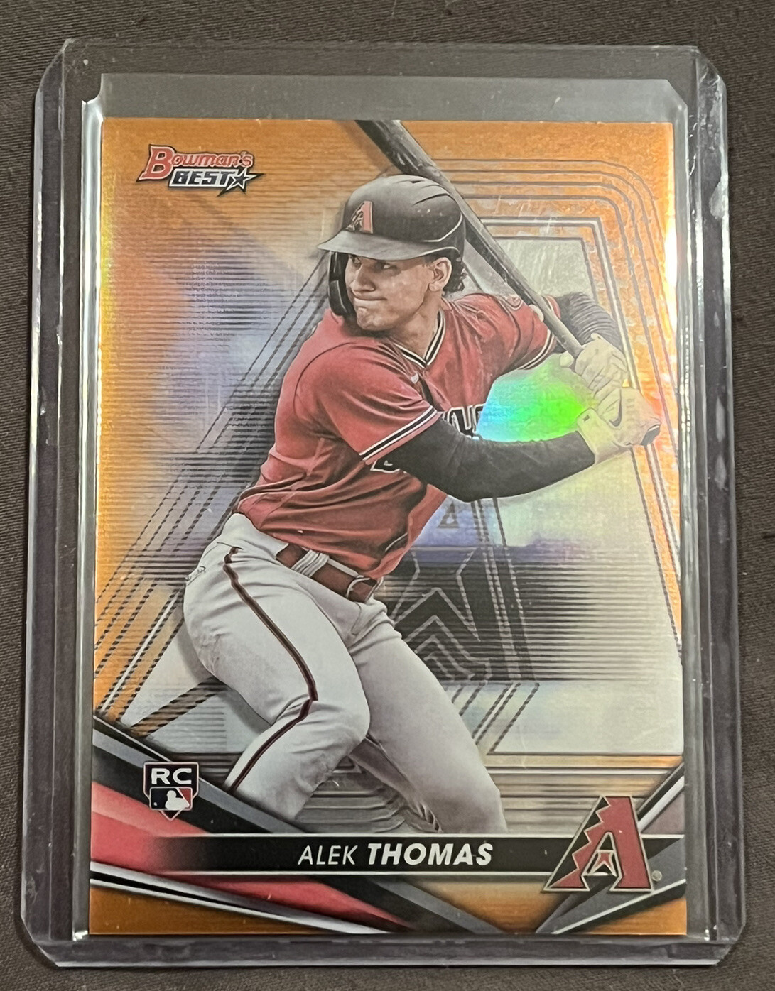 2022 Bowman's Best - Orange Refractor #22 Alek Thomas 12/25 (RC)