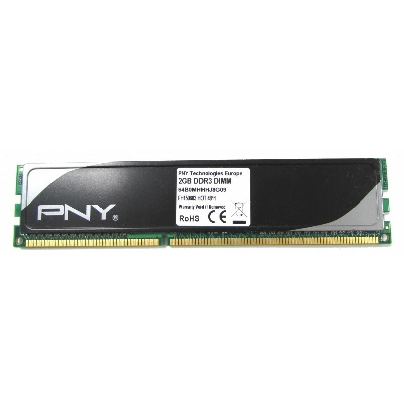 8GB DDR3 PC3-10660 1333 MHz DIMM PNY 64B0MHHHJ8G09  (4 x 2GB)  - Image 2 of 2