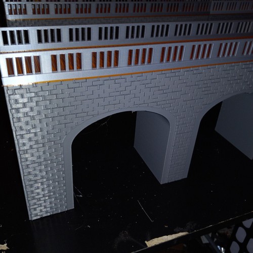 64" Big O Scale Stone Brick Arch Bridge 3D Printed (FOUR 16" SECTIONS) - Picture 12 of 13
