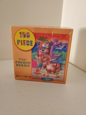 100 Piece Join The Band Kids Cartoon Dinosours Jigsaw Puzzle 2004 made in usa 