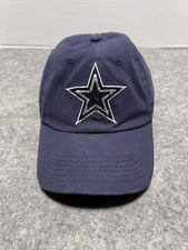 Women's Blue Dallas Cowboys Football NFL Strapback Lone Star Sparkle Hat Cap