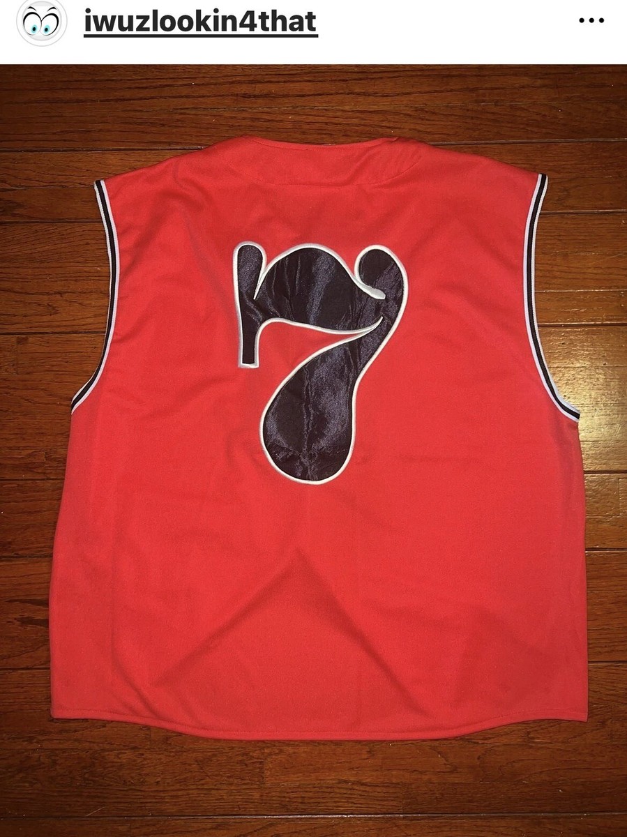 Vintage Red/Black Dada Supreme Sleeveless #7 Jersey 90's Urban Hip