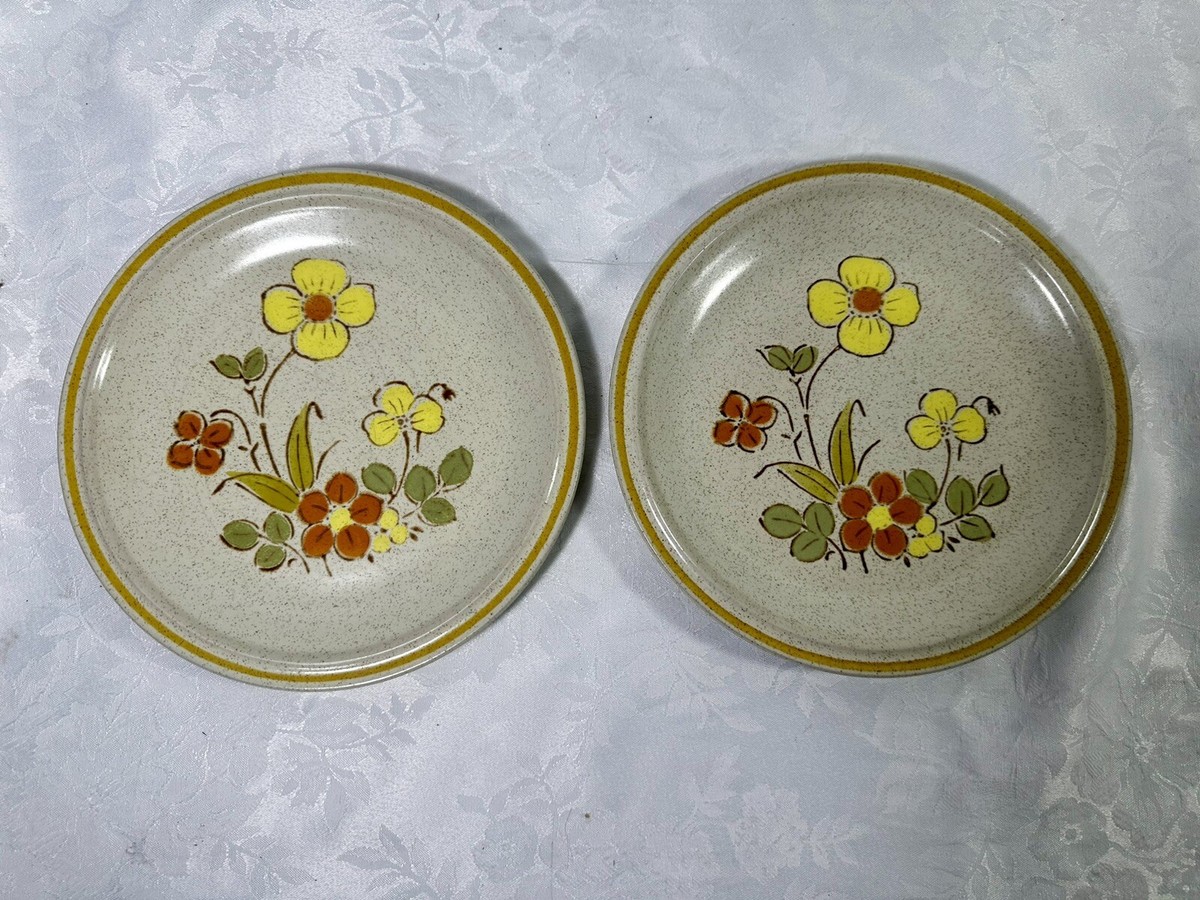 Sunshine Flowers Hearthside Garden Festival Plates Sunshine